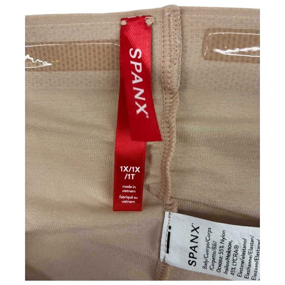 SPANX Thinstincts 2.0 High Waist Thong Shapewear‎ 1X Nude Beige Customer Return
